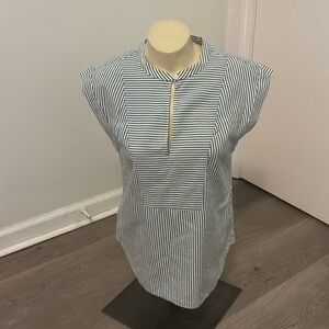 NWOT J Crew Seersucker Blouse Sz XS
